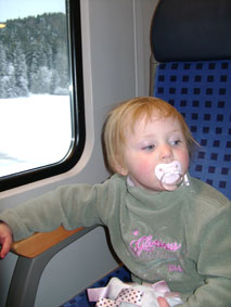 In the train to Freiburg